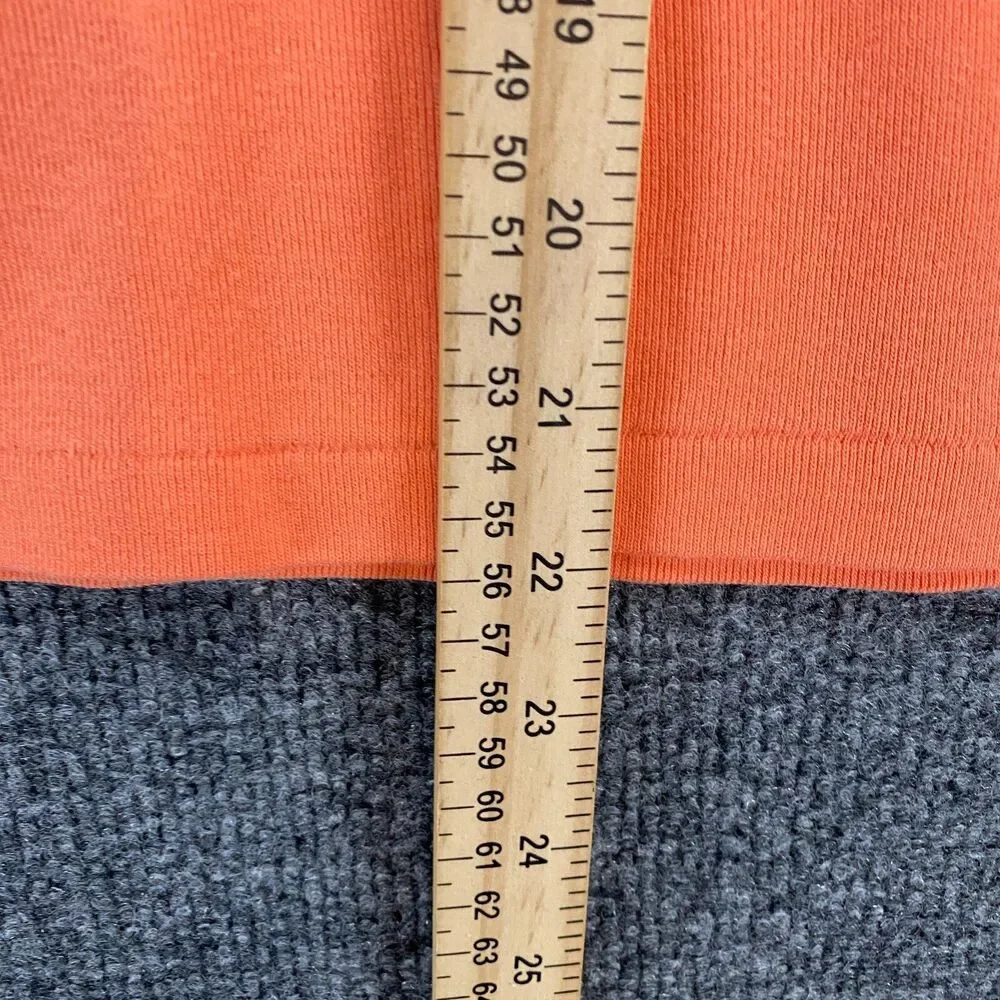 Ralph Lauren Sport Top Womens M Orange Crew Neck Y2K Classic Old Money‎ Preppy